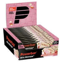 Powerbar 40% Protein+ Crisps 40g Proteinriegelbox Weiße Schokolade & Erdbeere 12 Einheiten Powerbar 40% Protein+ Crisps 40g Proteinriegelbox Weiße Schokolade & Erdbeere 12 Einheiten