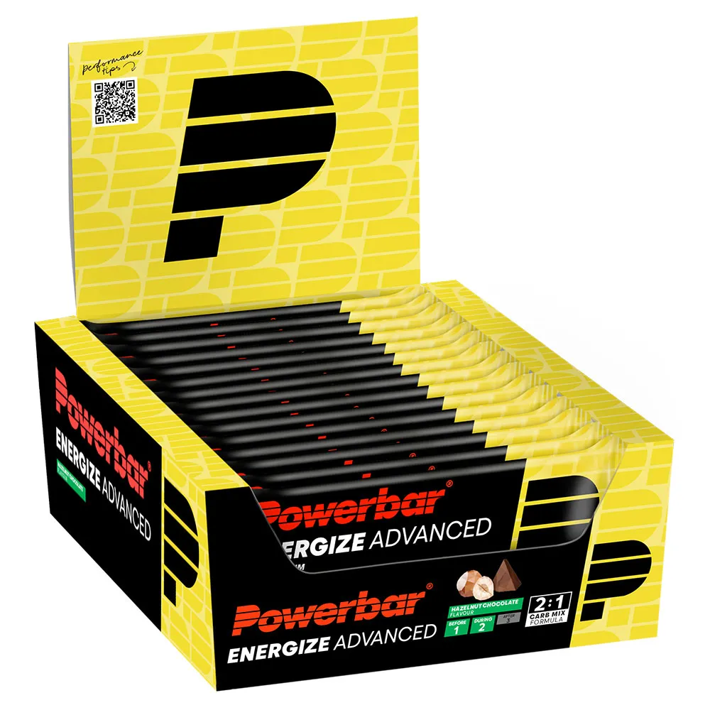 Powerbar Energize Advanced Energie-riegel-box Haselnussschokolade 55g 15 Einheiten, Yellow, One Size Powerbar Energize Advanced Energie-riegel-box Haselnussschokolade 55g 15 Einheiten, Yellow, One Size