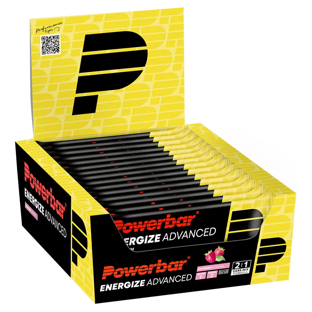 Powerbar Energize Advanced Energie-riegel-box Himbeere 55g 15 Einheiten, Yellow, One Size Powerbar Energize Advanced Energie-riegel-box Himbeere 55g 15 Einheiten, Yellow, One Size