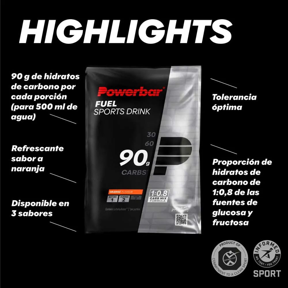 Powerbar Fuel Sports Drink 90 Getränkepulver - 10 Stück, One size