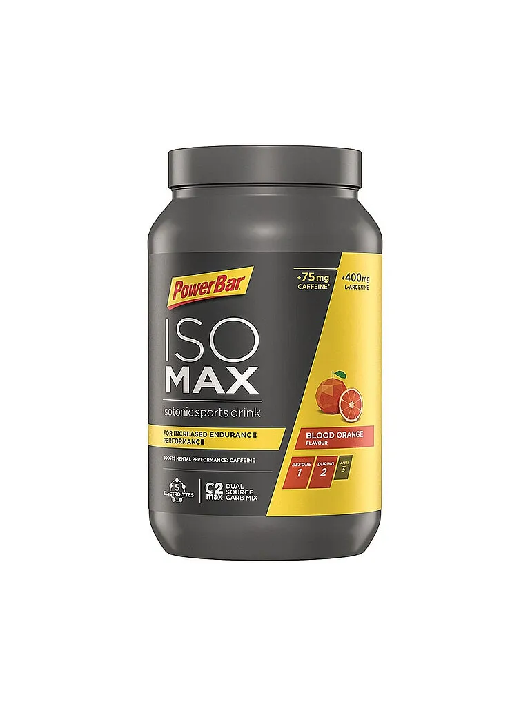 Powerbar Isotonisches Getränkepulver Isomax Blutorange 1200g, Bunt, EG