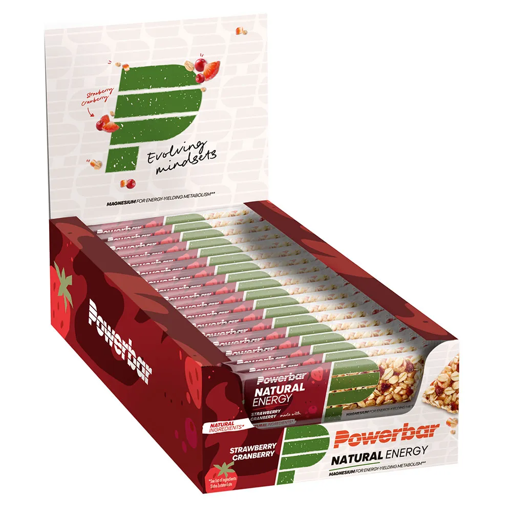 Powerbar Natural Energie-riegel-box Erdbeere Und Preiselbeere 40g 18 Einheiten, Brown, One Size Powerbar Natural Energie-riegel-box Erdbeere Und Preiselbeere 40g 18 Einheiten, Brown, One Size