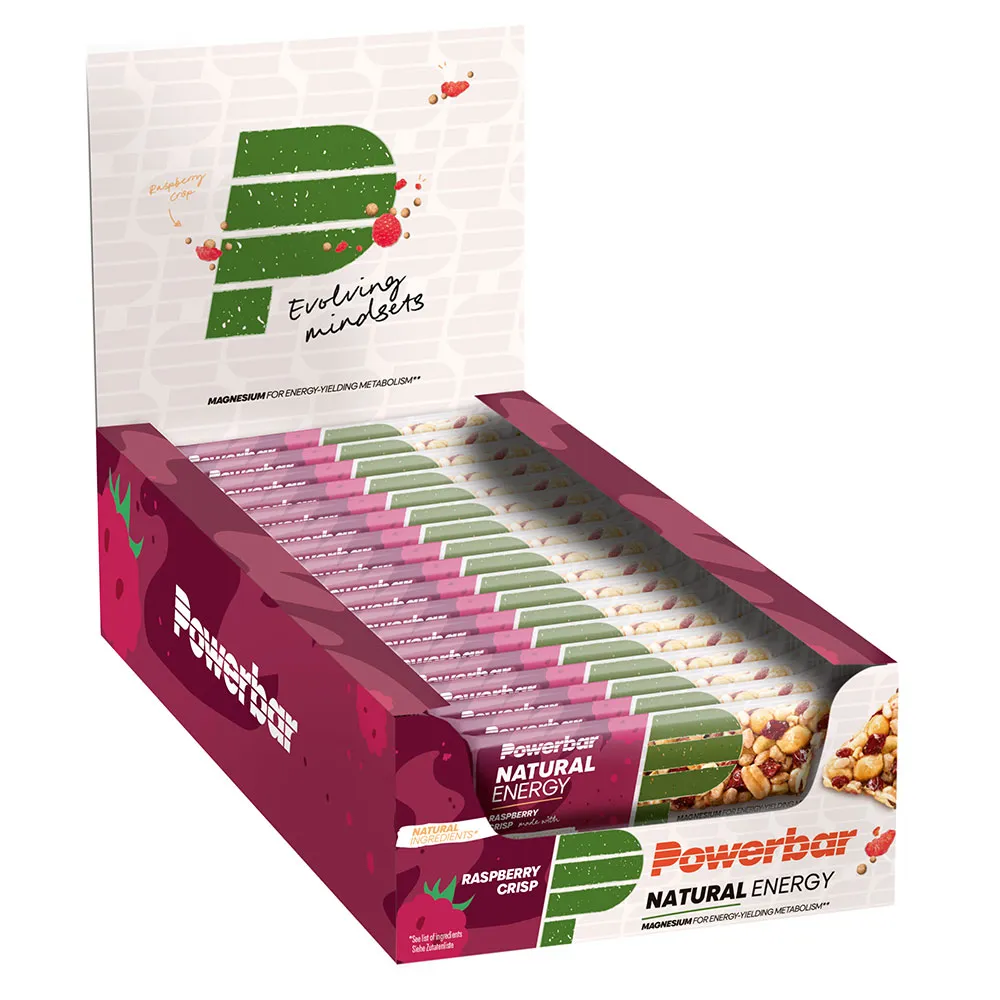 Powerbar Natural Energie-riegel-box Himbeere Knackig 40g 18 Einheiten, Brown, One Size