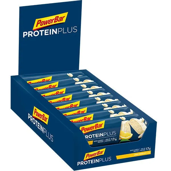 Powerbar Plus 30% Proteinriegelbox Zitronen-käsekuchen 55g 15 Einheiten, Blue, One Size Powerbar Plus 30% Proteinriegelbox Zitronen-käsekuchen 55g 15 Einheiten, Blue, One Size