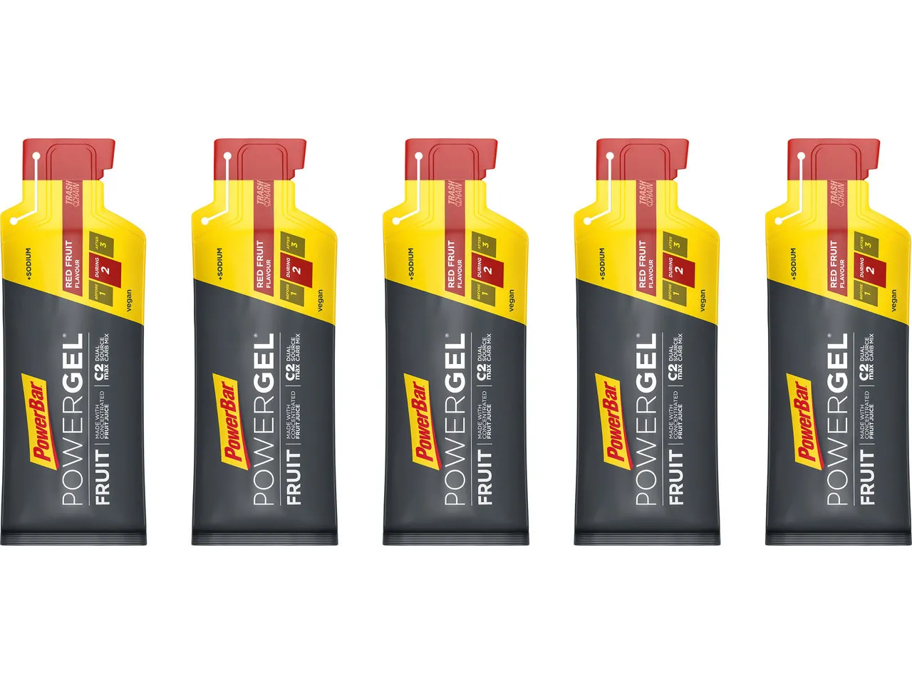 Powerbar PowerGel Fruit - 5 Stück, 205g