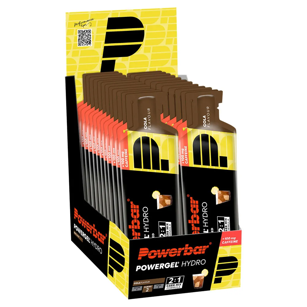 Powerbar Powergel Hydro Schachtel Mit Energiegelen Cola 67ml 24 Einheiten, Grey, One Size Powerbar Powergel Hydro Schachtel Mit Energiegelen Cola 67ml 24 Einheiten, Grey, One Size
