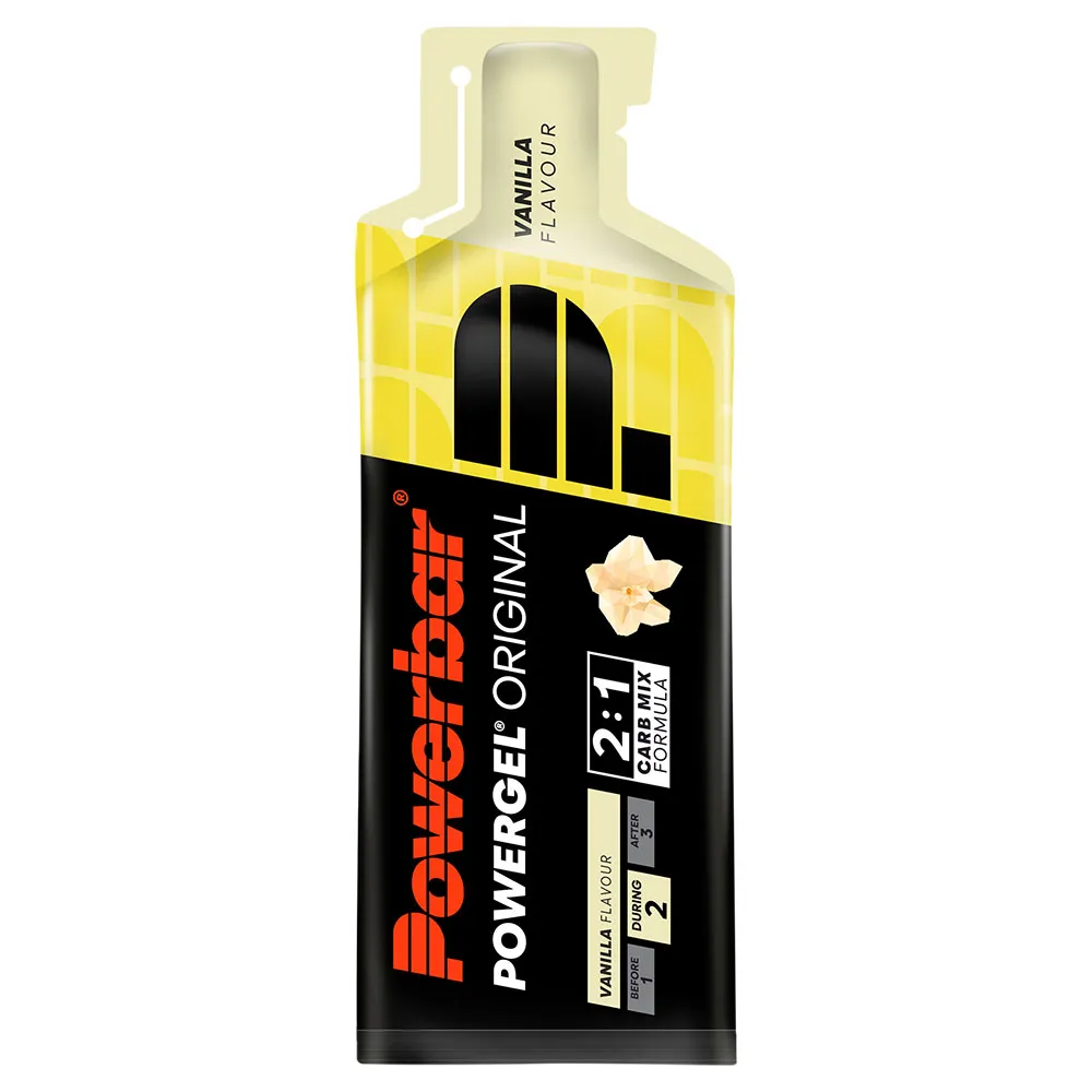 Powerbar Powergel Original Schachtel Mit Energiegelen Vanille 41g 24 Einheiten, Black / yellow, One Size Powerbar Powergel Original Schachtel Mit Energiegelen Vanille 41g 24 Einheiten, Black / yellow, One Size