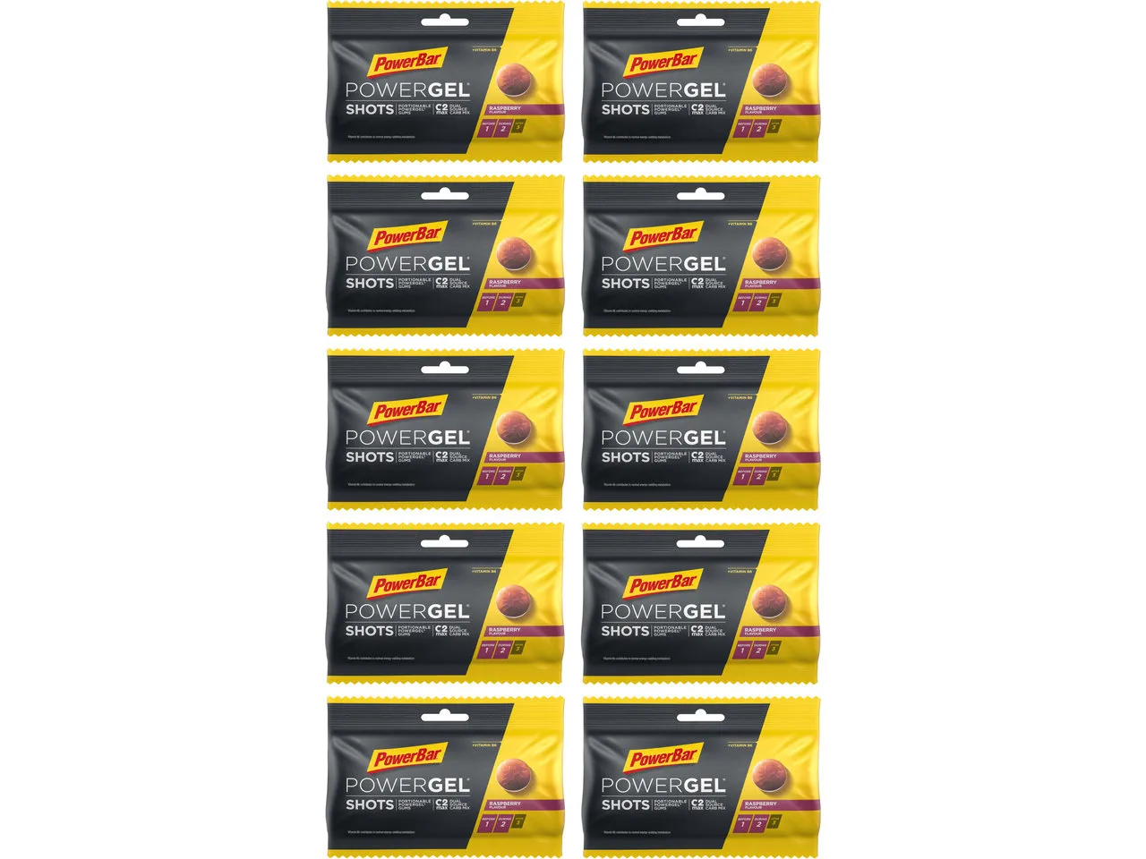 Powerbar PowerGel Shots Fruchtgummis - 10 Beutel, 600g