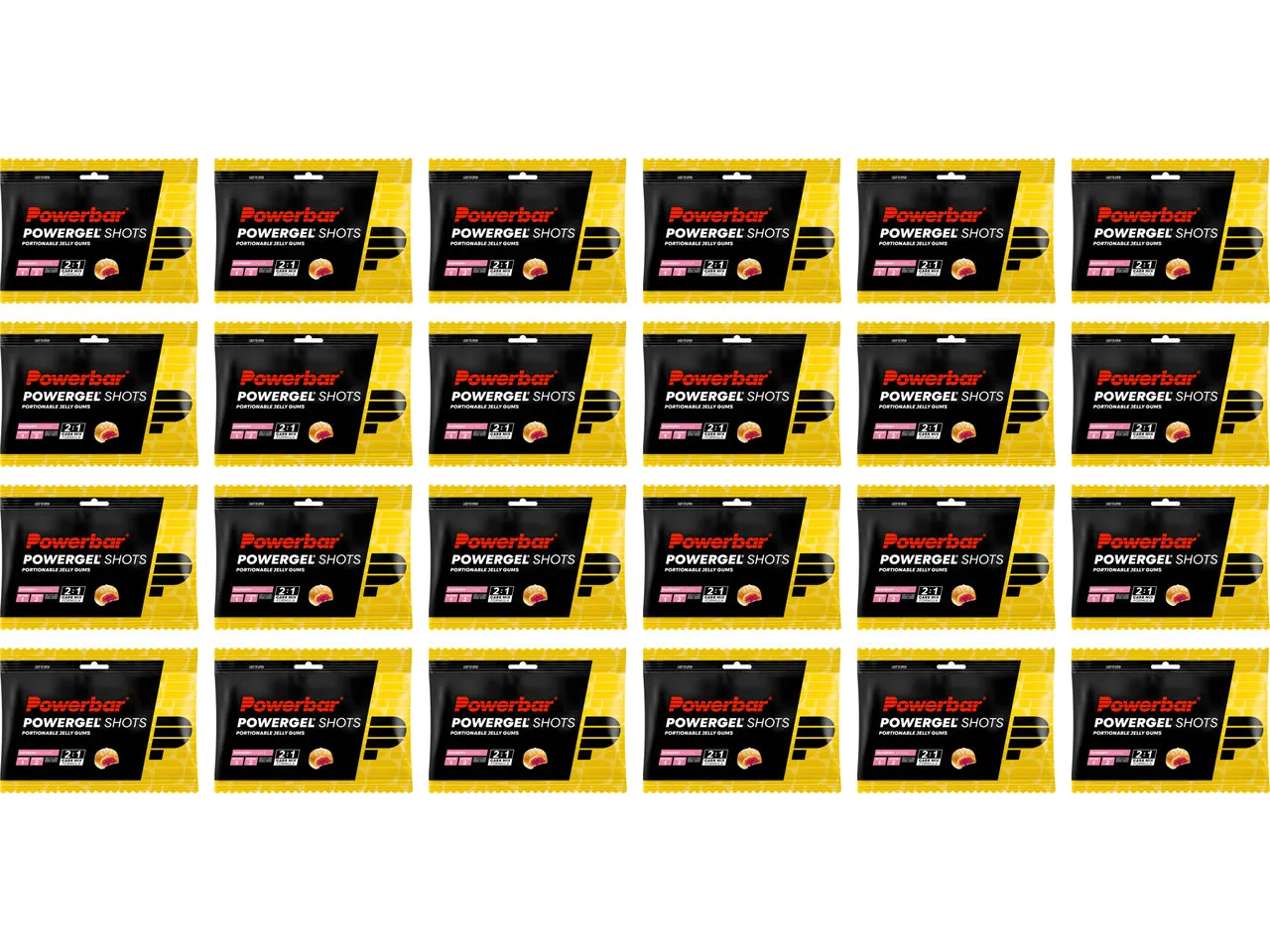 Powerbar PowerGel Shots Fruchtgummis - 24 Beutel, Black, One Size