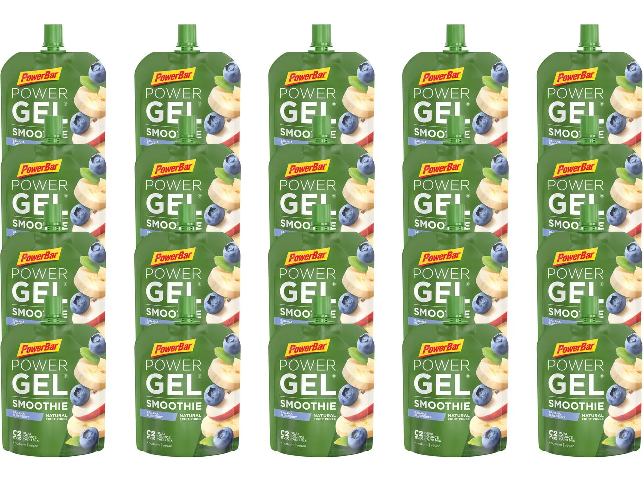Powerbar PowerGel Smoothie - 20 Stück, 1800g Powerbar PowerGel Smoothie - 20 Stück, 1800g