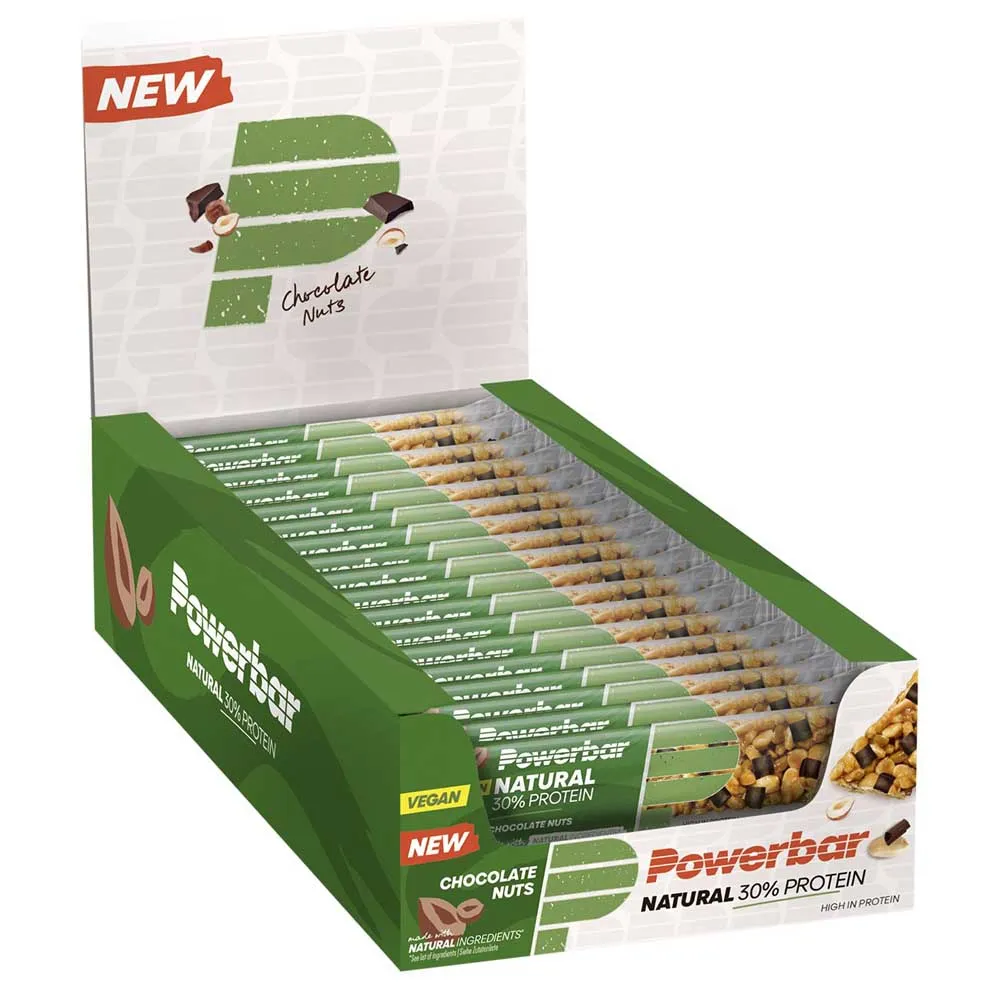 Powerbar Protein Natural 30% 40g Energie-riegel-box Schokoladennüsse 18 Einheiten, Multicolor, One Size Powerbar Protein Natural 30% 40g Energie-riegel-box Schokoladennüsse 18 Einheiten, Multicolor, One Size