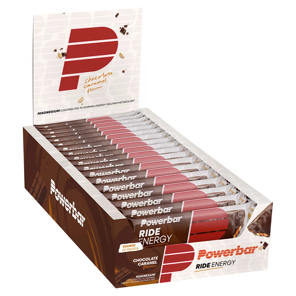 Powerbar Ride Energie-riegel-box Schokolade Und Karamell 55g 18 Einheiten, Red, One Size Powerbar Ride Energie-riegel-box Schokolade Und Karamell 55g 18 Einheiten, Red, One Size