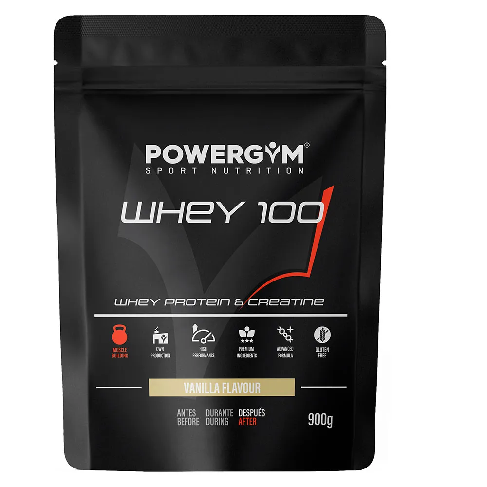 Powergym 100 Molkenprotein Vanille 900g, Multicolor, One Size Powergym 100 Molkenprotein Vanille 900g, Multicolor, One Size
