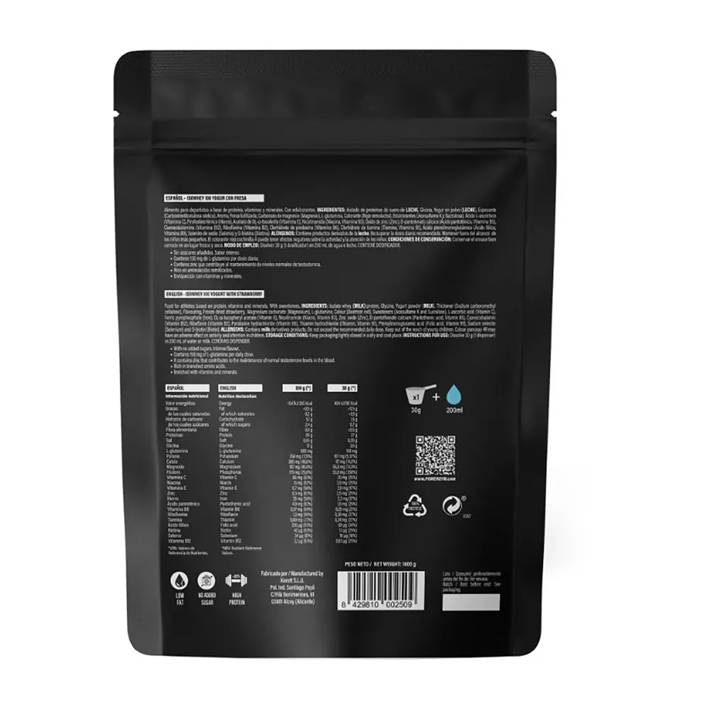 Powergym 100 Molkenproteinisolat Joghurt Und Erdbeeren 1800g, Multicolor, One Size Powergym 100 Molkenproteinisolat Joghurt Und Erdbeeren 1800g, Multicolor, One Size