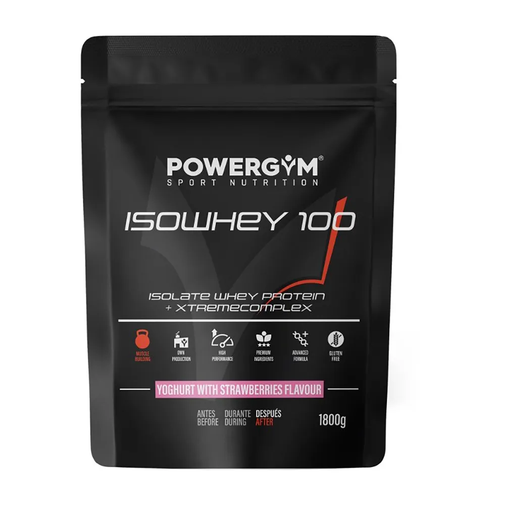 Powergym 100 Molkenproteinisolat Joghurt Und Erdbeeren 1800g, Multicolor, One Size Powergym 100 Molkenproteinisolat Joghurt Und Erdbeeren 1800g, Multicolor, One Size