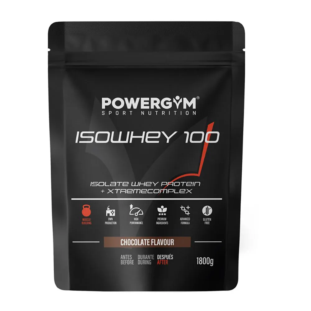 Powergym 100 Molkenproteinisolat Shokolade 1800g, Multicolor, One Size