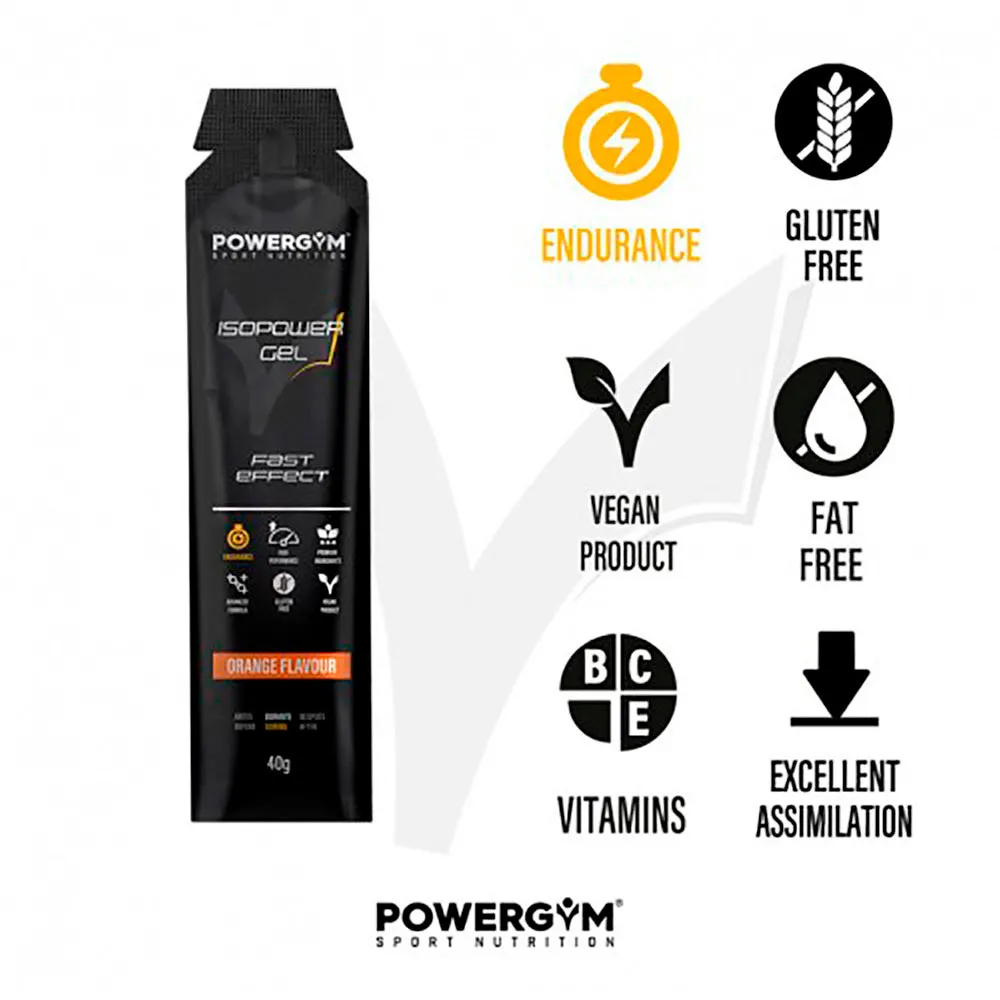 Powergym Isopower Schachtel Mit Energiegelen Orange 40g 24 Einheiten, Multicolor, One Size Powergym Isopower Schachtel Mit Energiegelen Orange 40g 24 Einheiten, Multicolor, One Size