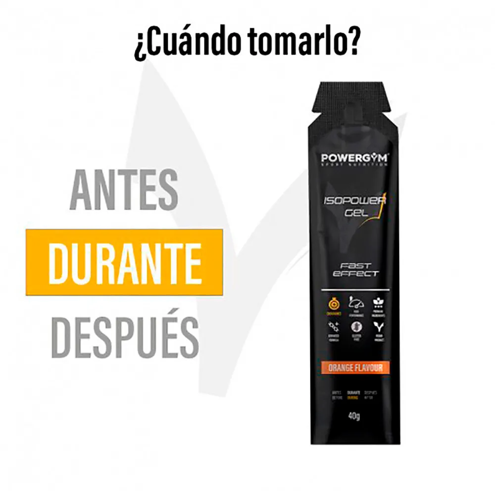 Powergym Isopower Schachtel Mit Energiegelen Orange 40g 24 Einheiten, Multicolor, One Size Powergym Isopower Schachtel Mit Energiegelen Orange 40g 24 Einheiten, Multicolor, One Size