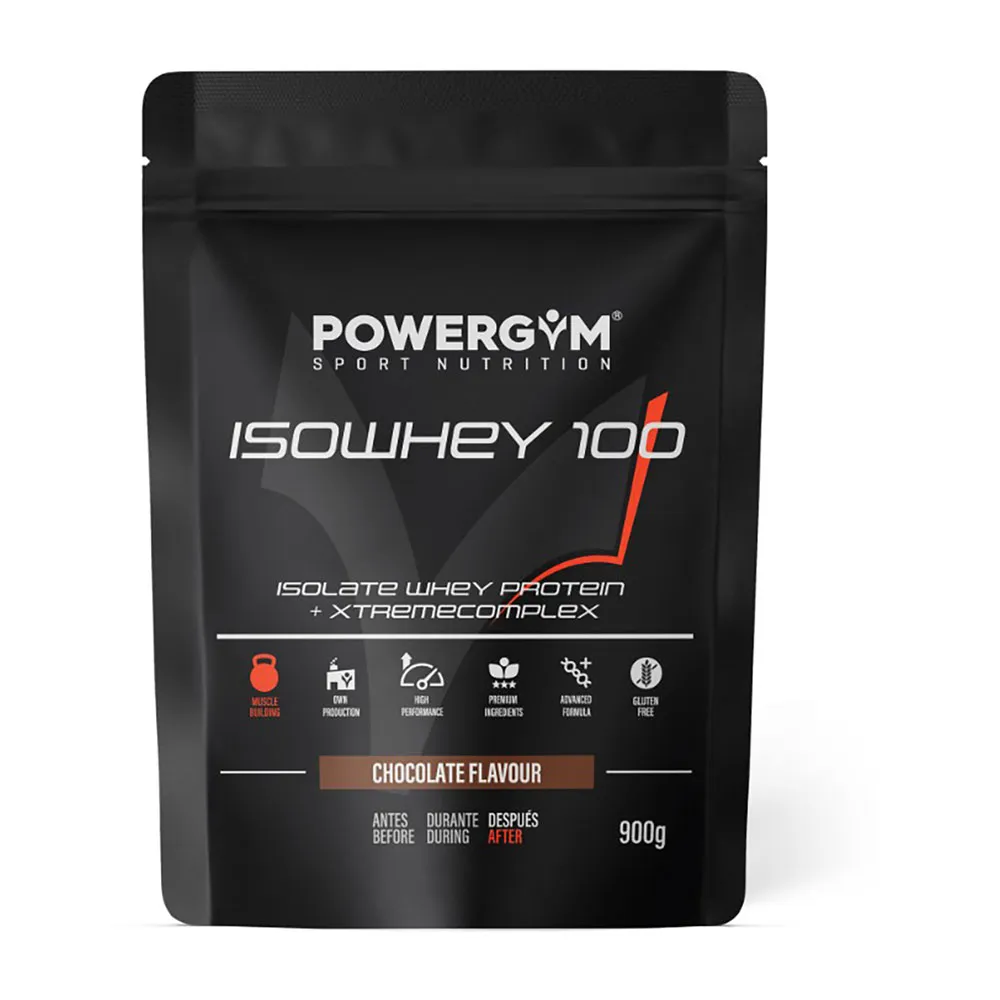 Powergym Isowhey 100 Molkenproteinisolat Shokolade 900g, One size Powergym Isowhey 100 Molkenproteinisolat Shokolade 900g, One size