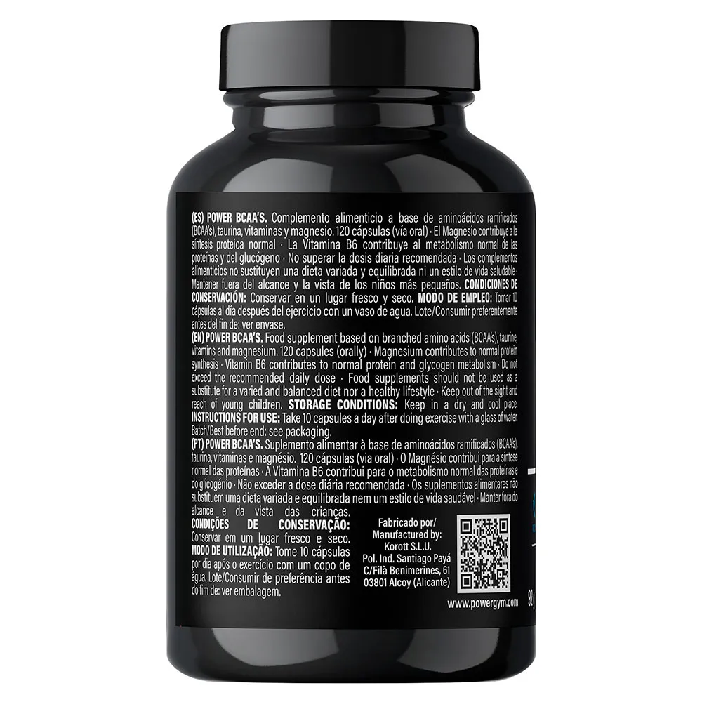 Powergym Power Bcaa´s Kapseln 120 Einheiten, Neutral Powergym Power Bcaa´s Kapseln 120 Einheiten, Neutral