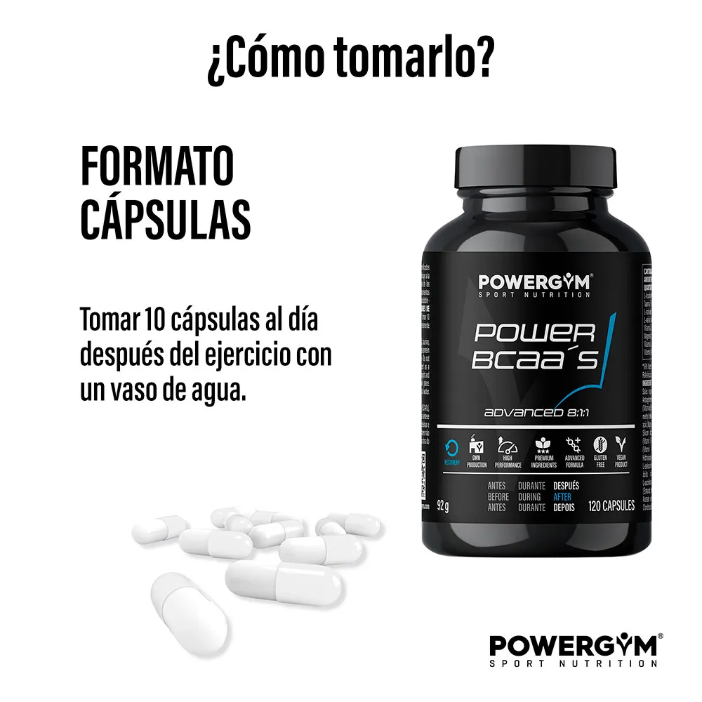 Powergym Power Bcaa´s Kapseln 120 Einheiten, Neutral Powergym Power Bcaa´s Kapseln 120 Einheiten, Neutral