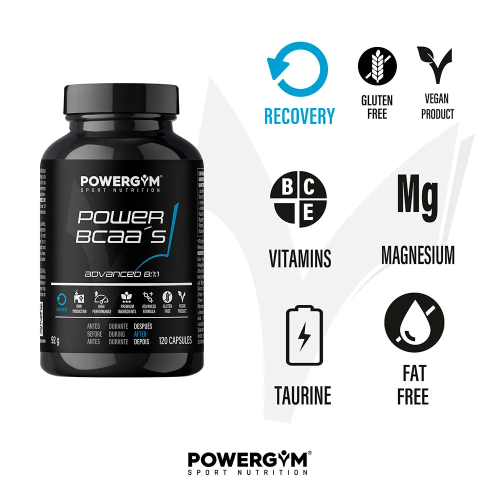 Powergym Power Bcaa´s Kapseln 120 Einheiten, Neutral Powergym Power Bcaa´s Kapseln 120 Einheiten, Neutral