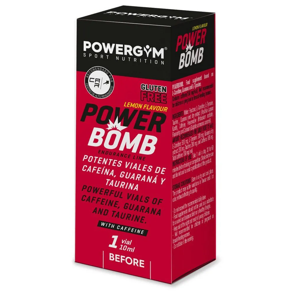Powergym Powerbomb Fläschchenbox Zitrone 24 Einheiten, Black, One Size Powergym Powerbomb Fläschchenbox Zitrone 24 Einheiten, Black, One Size