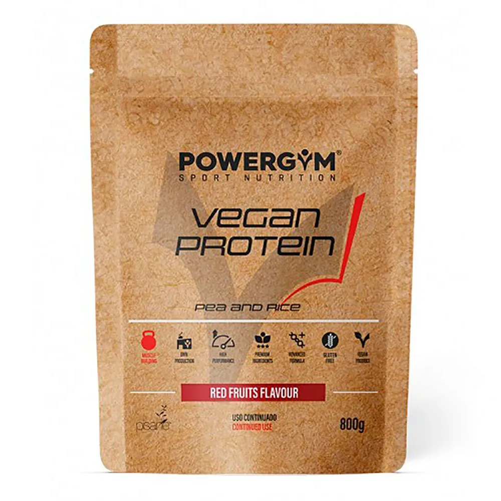 Powergym Veganes Protein Beeren 800g, White, One Size Powergym Veganes Protein Beeren 800g, White, One Size