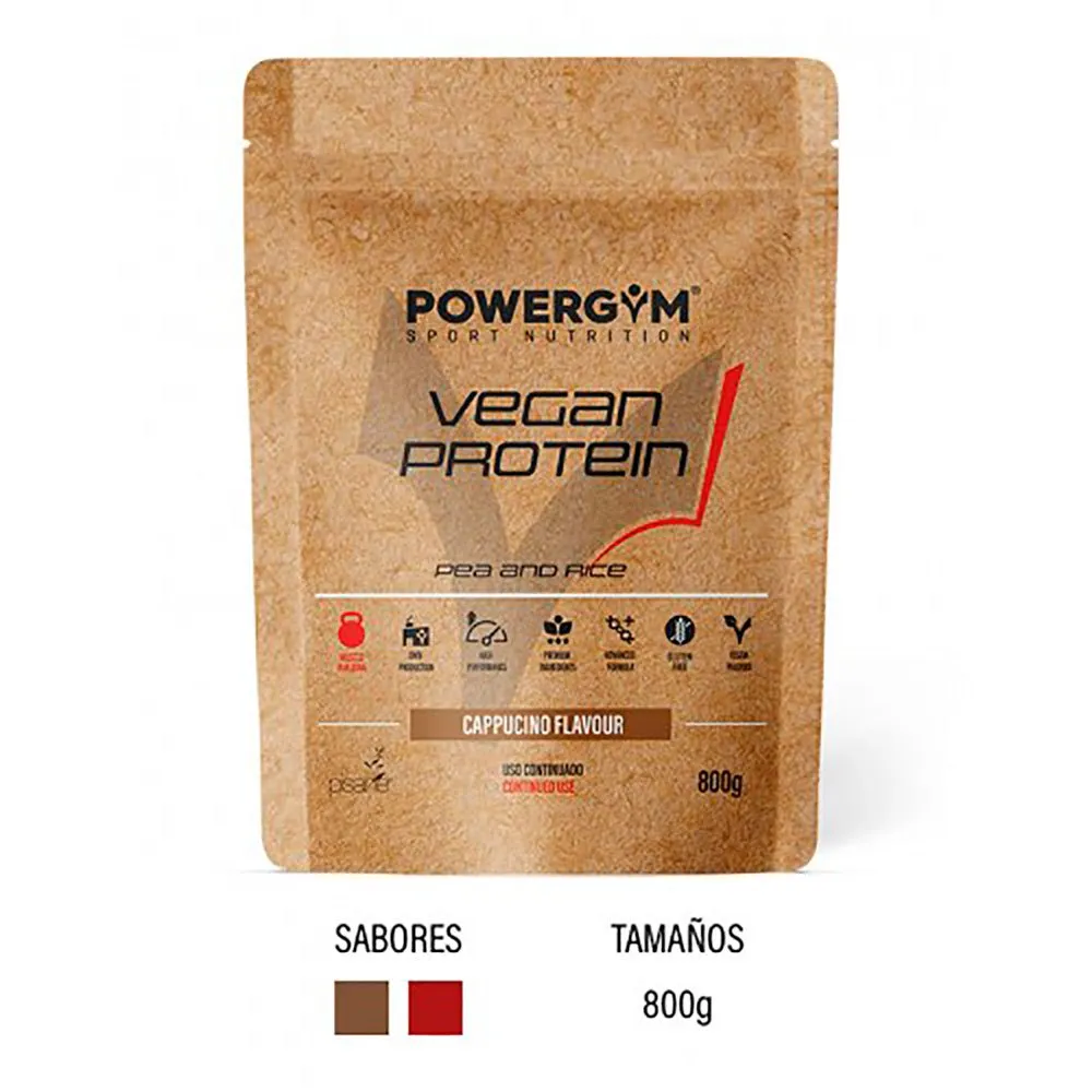 Powergym Veganes Protein Beeren 800g, White, One Size Powergym Veganes Protein Beeren 800g, White, One Size