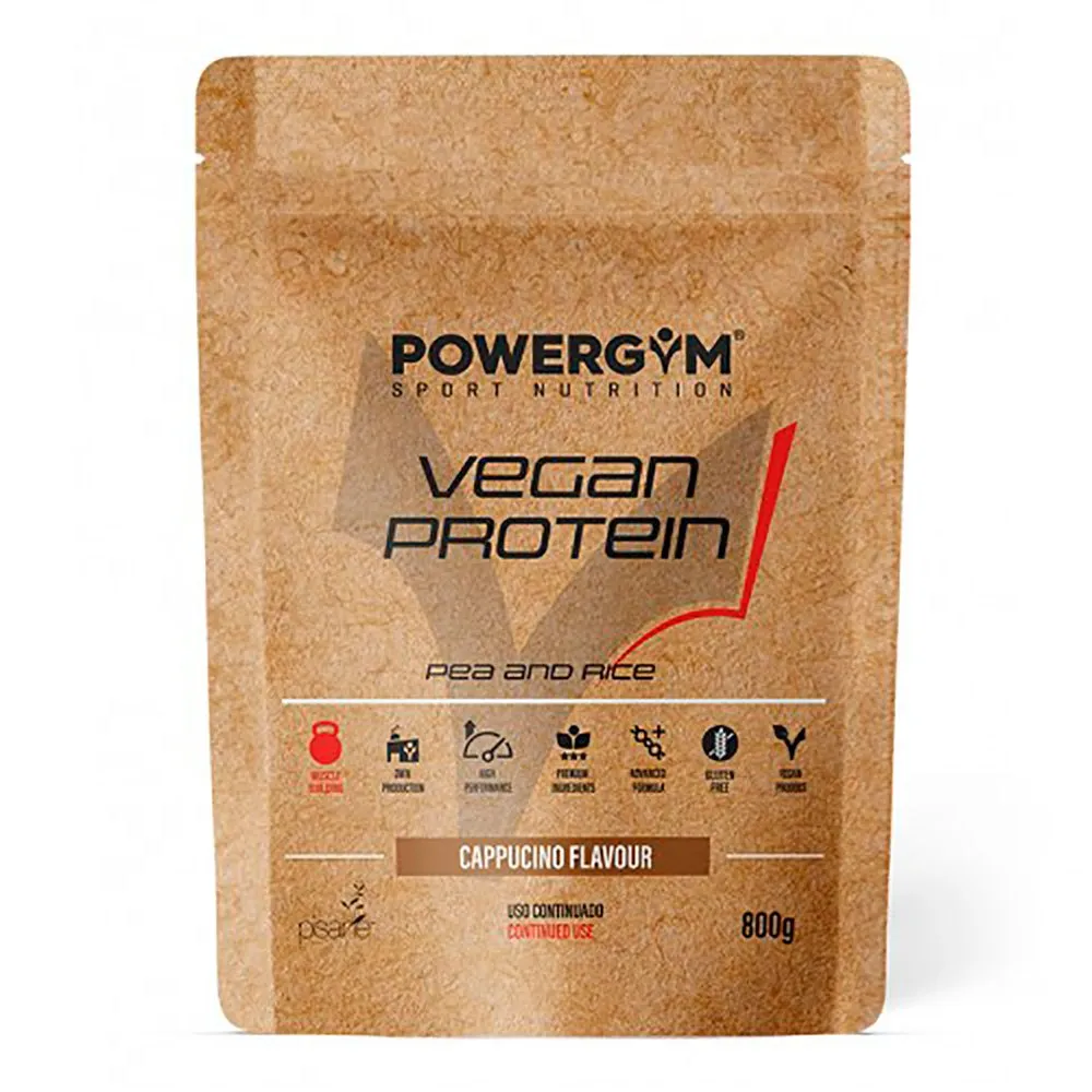 Powergym Veganes Protein Cappuccino 800g, One size Powergym Veganes Protein Cappuccino 800g, One size