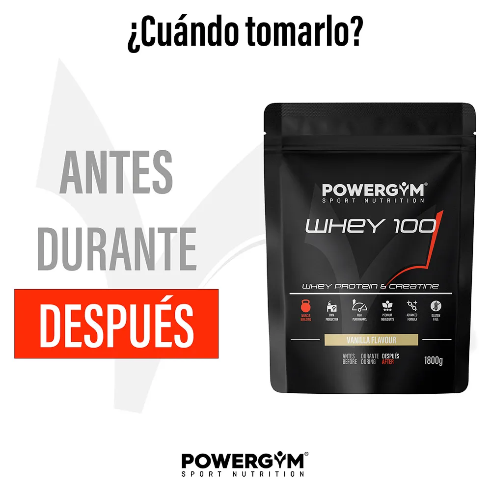 Powergym Whey 100 Vanilleprotein 1800g, One size Powergym Whey 100 Vanilleprotein 1800g, One size