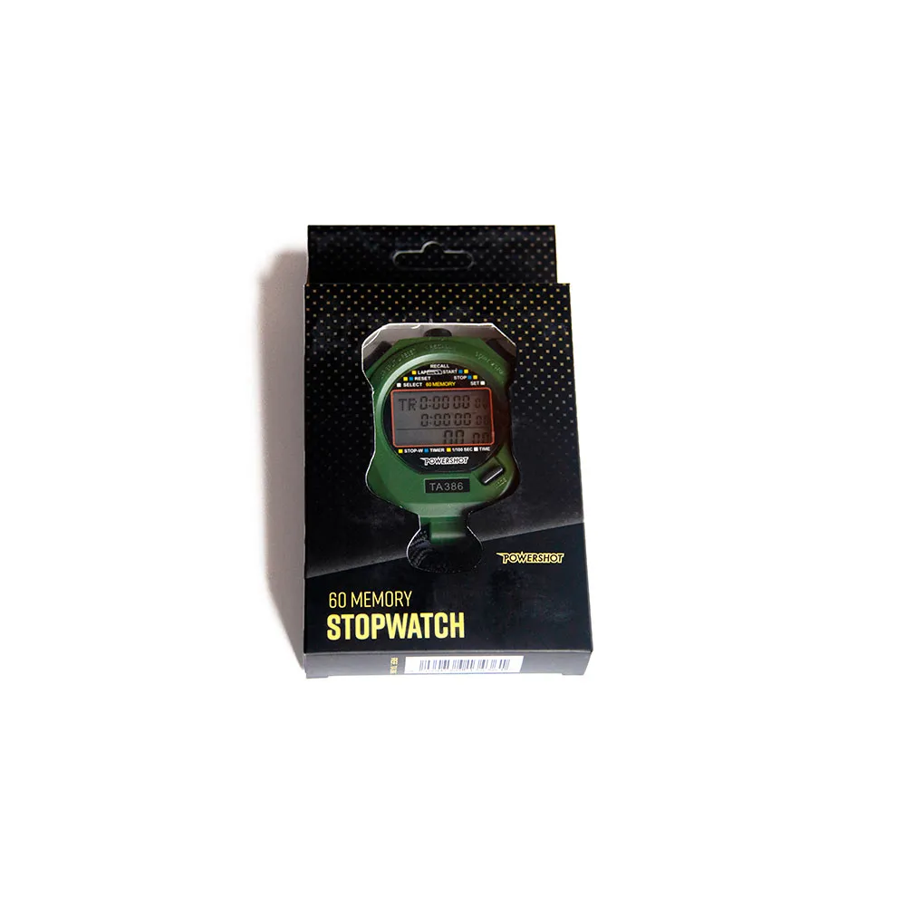 Powershot Ta386 Stoppuhr unisex, Black / yellow, One Size