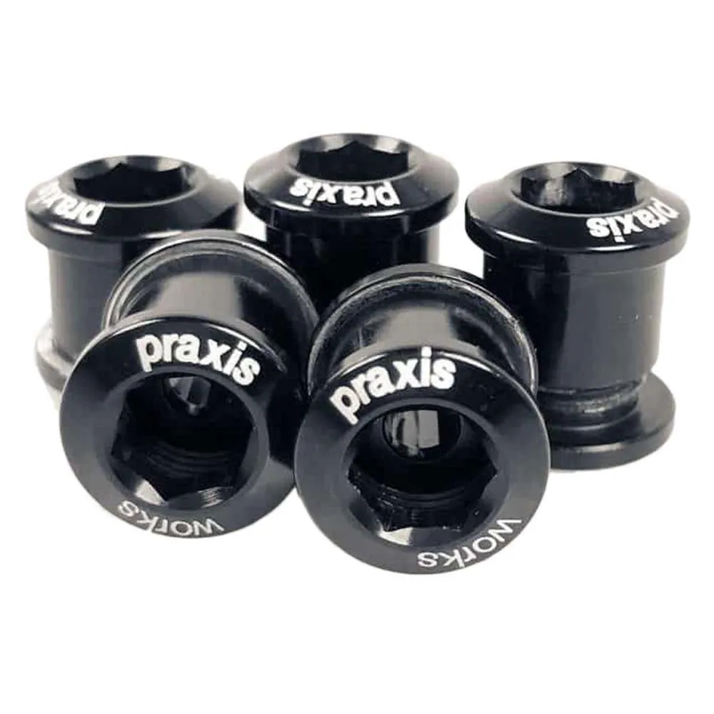 Praxis 48/32t Kettenblattschraubensatz, Black, One Size Praxis 48/32t Kettenblattschraubensatz, Black, One Size
