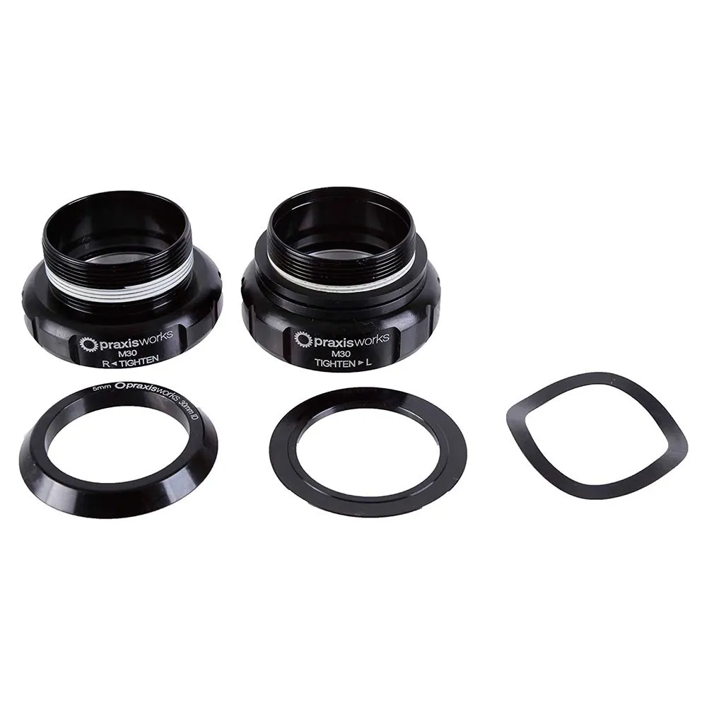 Praxis M30 Bsa Threaded Lagerschalen, Black, 68/73mm Praxis M30 Bsa Threaded Lagerschalen, Black, 68/73mm