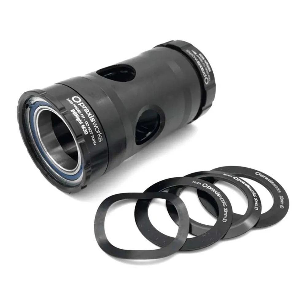 Praxis M30 Thru Bbright 79-4101r Tretlager, Black, 79mm Praxis M30 Thru Bbright 79-4101r Tretlager, Black, 79mm