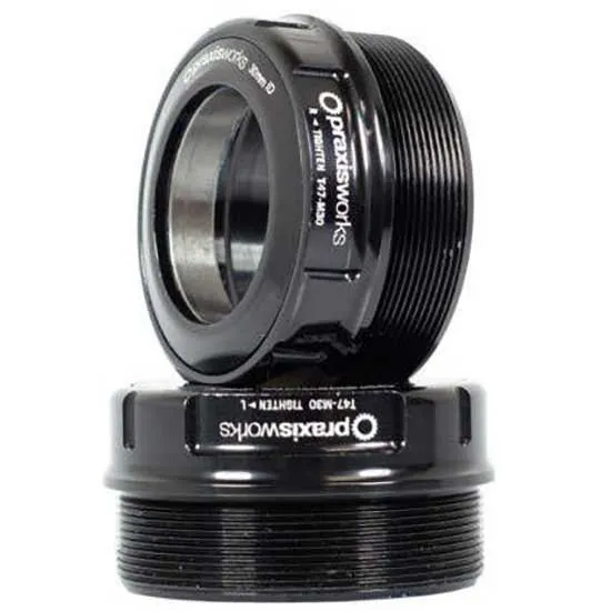 Praxis Road/mtb M30 T47 Lagerschalen, Black, 68/73mm Praxis Road/mtb M30 T47 Lagerschalen, Black, 68/73mm