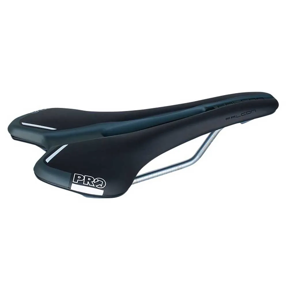 PRO Falcon Crmo Sattel, Dark navy / turquoise, 142mm PRO Falcon Crmo Sattel, Dark navy / turquoise, 142mm