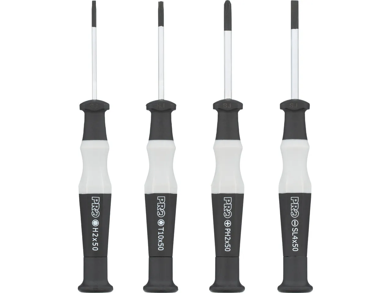 PRO Fine Adjustment Schraubendreherset 4-teilig, Schwarz, One Size