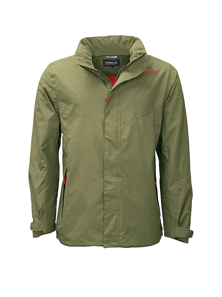 PRO Herren Regenjacke 2L wattiert, Olive PRO Herren Regenjacke 2L wattiert, Olive
