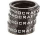 Procraft Carbon Spacer Set groß 1 1/8", Schwarz, one_size