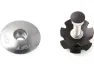 Procraft Krallenmutterset mit Alu Kappe, Schwarz, 1 1/8"