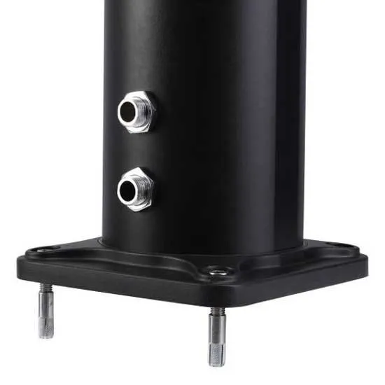Productos Qp Aluminium Solardusche Mit Fußbadhahn 32l, Black, One Size Productos Qp Aluminium Solardusche Mit Fußbadhahn 32l, Black, One Size