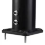 Productos Qp Aluminium Solardusche Mit Fußbadhahn 32l, Black, One Size