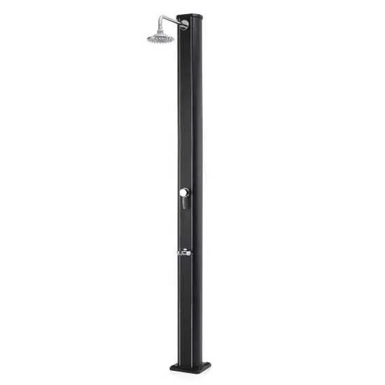 Productos Qp Aluminium Solardusche Mit Fußbadhahn 32l unisex, Black, One Size