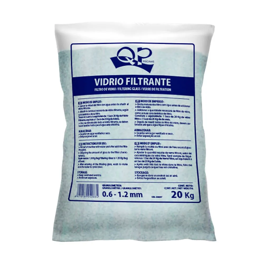 Productos Qp Filterglas 15kg 0.6-1.2mm, White, One Size Productos Qp Filterglas 15kg 0.6-1.2mm, White, One Size