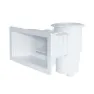 Productos Qp Ø 5m3/h Skimmer Standard Langmundstück Quadratische Abdeckung 360mm, White, One Size