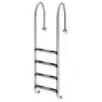 Productos Qp Poolleiter Für Schmale Wände 4 Stufen, Inox, One Size
