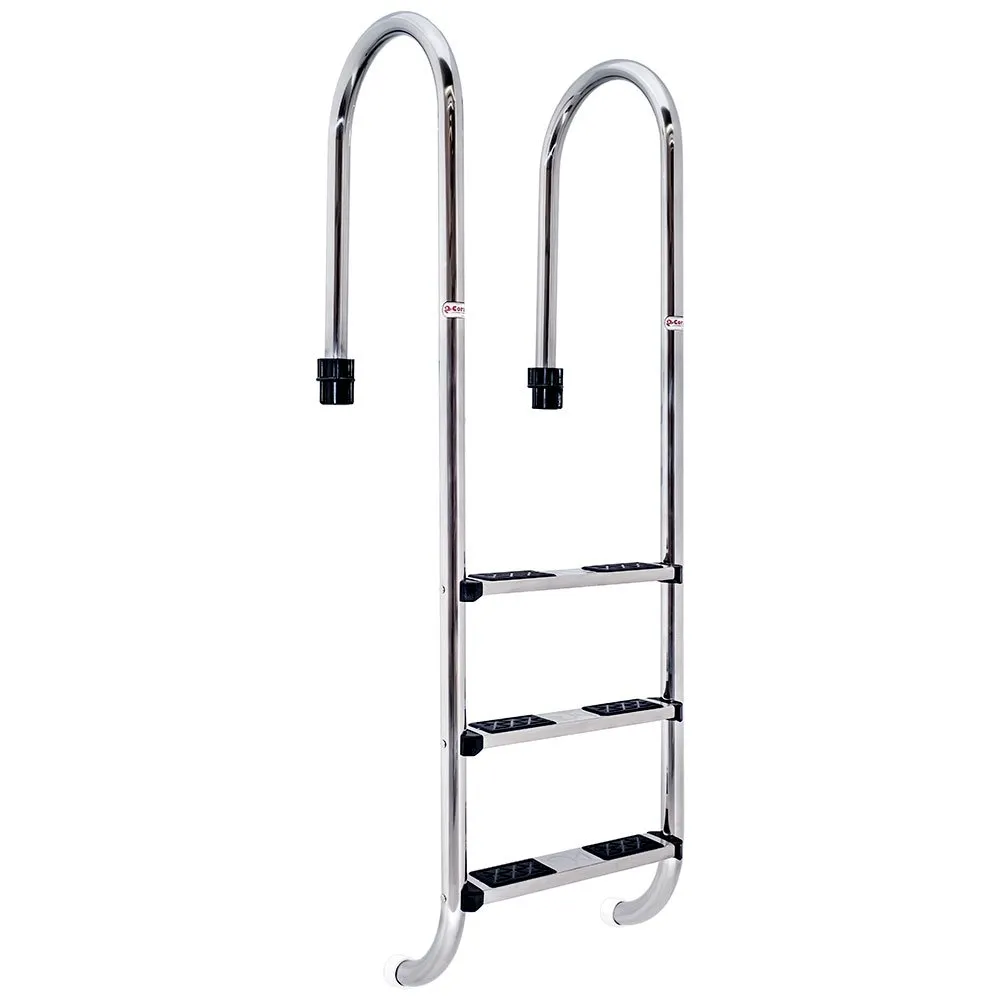 Productos Qp Poolleiter Für Schmale Wand 3 Stufen, Inox, One Size Productos Qp Poolleiter Für Schmale Wand 3 Stufen, Inox, One Size