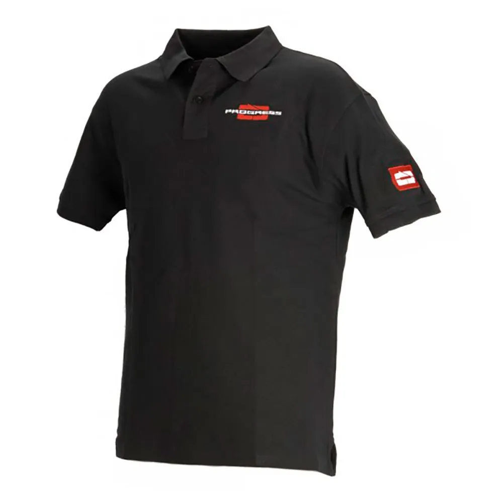 Progress 2022 Kurzarm-poloshirt, Black, M Progress 2022 Kurzarm-poloshirt, Black, M