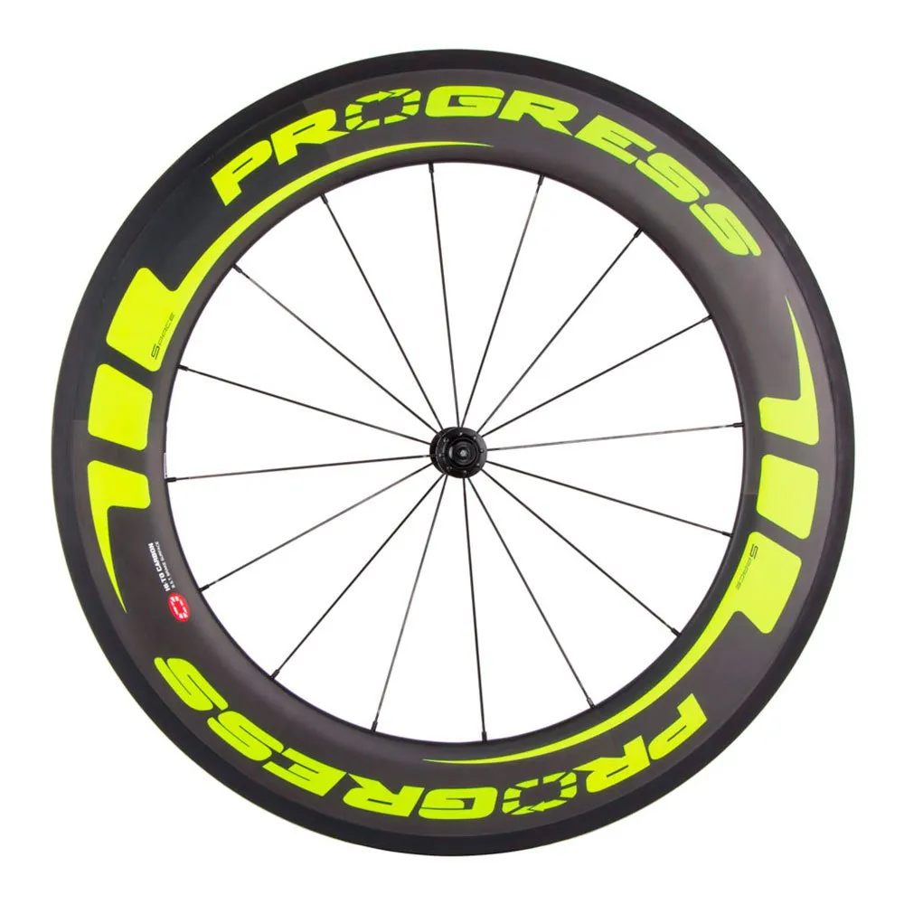 Progress A-880 Tubular 2016 Tubular Rennrad-hinterrad, Yellow fluo, 9 x 130mm Progress A-880 Tubular 2016 Tubular Rennrad-hinterrad, Yellow fluo, 9 x 130mm